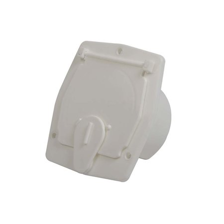 SUPERIOR ELECTRIC Basic Square Electric Cable Hatch for 30 Amp Cord - White RVA1572